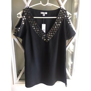 NY&CO Cold Shoulder Blouse